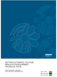 Full size image of Setting Automatic Voltage Regulation equipment - Technical Note